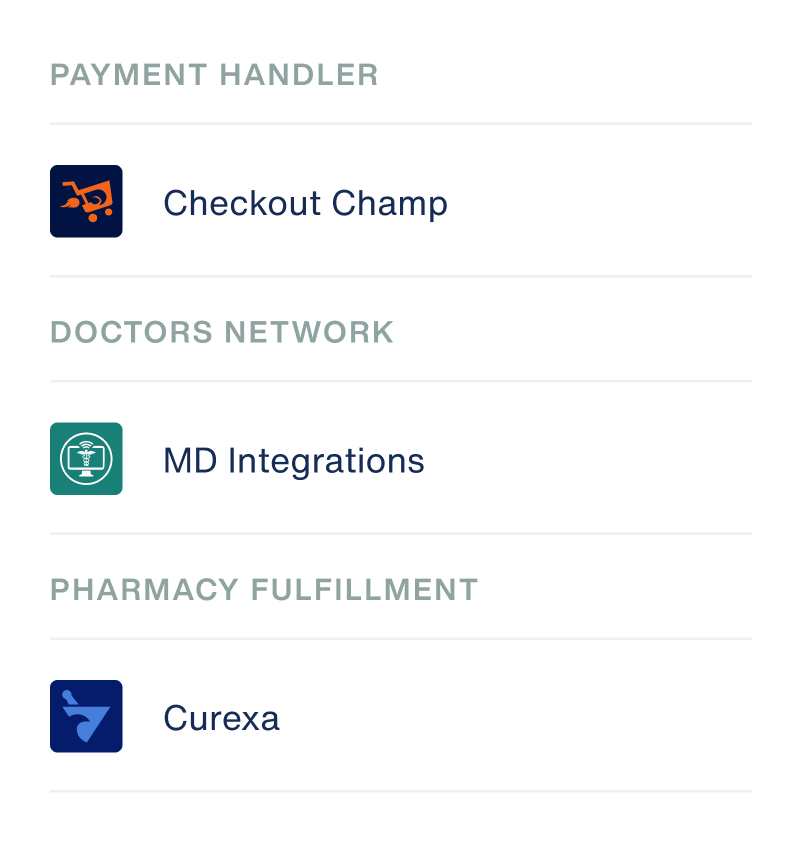 Payment handler, doctor network and pharmacy connections